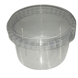 Thrance Synthetic Round Container Clear 400ML
