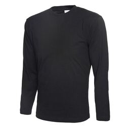 Uneek Long Sleeve T-shirt Black