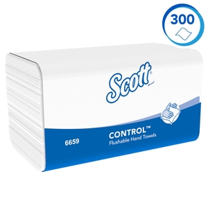 Scott Control Flushable Hand Towels White