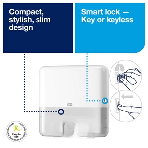 Tork Xpress Multifold Mini Hand Towel Dispenser H2 White