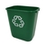 Rubbermaid Desktop Recycling Container Green 27 Litre