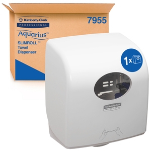 Aquarius 7955 Slimroll Rolled Hand Towel Dispenser White