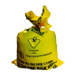 Healthcare Risk Waste Bag Yellow 33MU 28 x 39"
