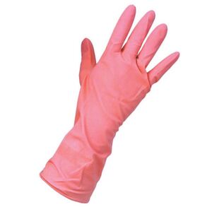 KeepCLEAN Rubber Extra Household Gloves Pair Pink