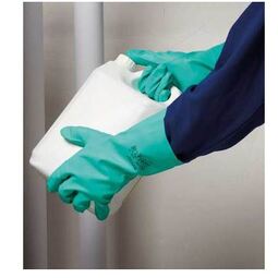 KeepSAFE Chemical Resistant Nitrile Gauntlet Green