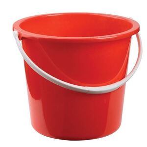 CleanWorks Plastic Bucket 10 Litre Red