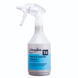 Cleanline T4 Glass & Interior Cleaner Trigger Bottle 750ML