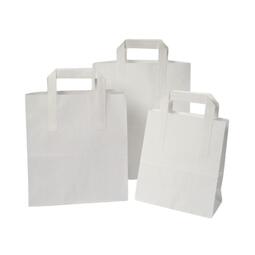 Bag c/w Handle White 10x15.5x12"