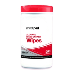 Medipal Alcohol Disinfectant Wipes 200 Wipe Canister