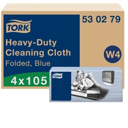 Tork Heavy-Duty Cleaning Cloth W4 Blue