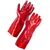 Supertouch PVC Dip Gauntlet Red 27CM