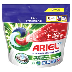 Ariel Professional All-In-1 Pods with Stain Buster 40 Pods