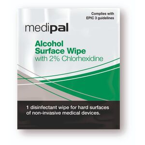 Medipal Alcohol Surface Wipes with 2% Chlorhexidine 200 Wipes