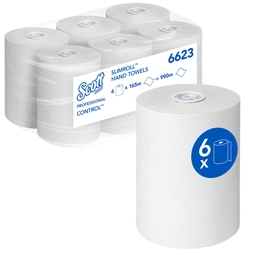 Scott Control Slimroll Rolled Hand Towels White 165M