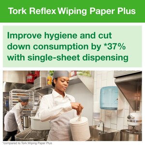 Tork Reflex Wiping Paper Towel Plus M4 White 150M