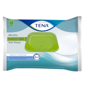 TENA ProSkin Plastic-Free Wet Wipes 48 Wipes