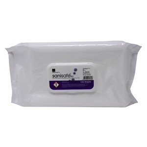 Sanisafe Disinfectant Wipes Pack 100