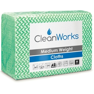 CleanWorks Medium Weight Cloth 50x37CM (Pack 50)