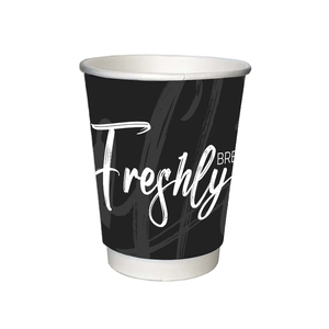 Double Wall Cup "Freshly Brewed Coffee" 16OZ