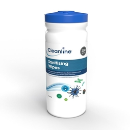 Cleanline Sanitising Wipes Tub 200 Wipes