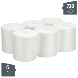 WypAll Wettask Low Lint Wipes for Solvents Rolls White