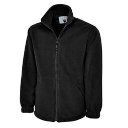 Uneek Classic Full Zip Micro Fleece Jacket Black