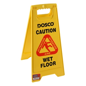 Dosco Wet Floor Sign Yellow 63x28CM