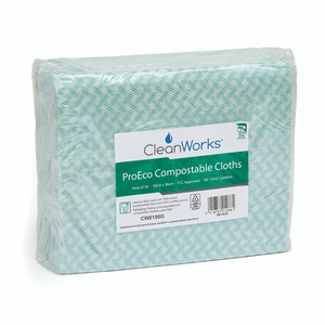 CleanWorks ProEco Compostable Cloth Green