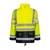 Lyngsoe Rainwear Flame-Retardant Hi-Vis Winter Rain Jacket Yellow and Navy