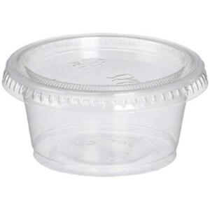 Satco Round Plastic Pot c/w Lid 2OZ