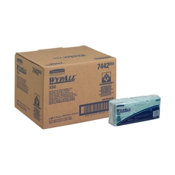 WypAll X50 Cleaning Cloths Folded Green