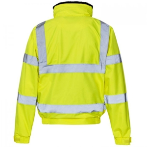 Supertouch Hi Vis Breathable 2 in 1 Bomber Jacket Yellow Medium