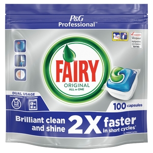 Fairy Professional All In 1 Dishwasher Tablets (Pack 100)