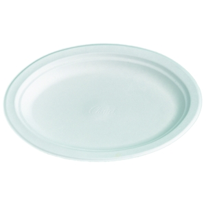 Chinet Oval Plate White 26 x 19CM