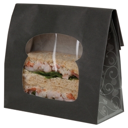 Colpac Elegance Laminated Sandwich Bag Black