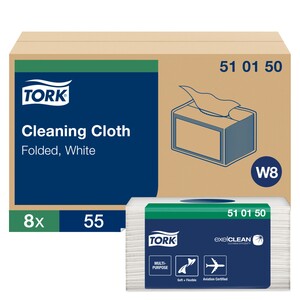 Tork Cleaning Cloth W8 White Case 440