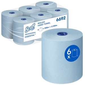 Scott Essential Hand Towels Roll Blue 350M