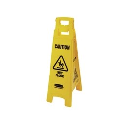 Rubbermaid "Caution Wet Floor" 4 Sided Sign Yellow 38"