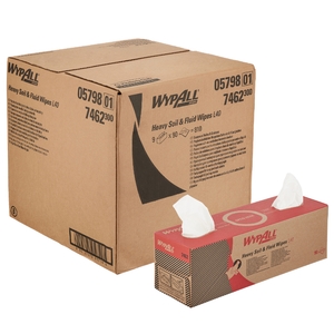 WypAll L40 Heavy Soil & Fluid Wipes Pop-Up Box White