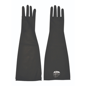 Polyco Healthline Chemprotec Rubber Glove Black Size 10