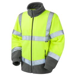 Hartland High Visibility Fleece Jacket Yellow