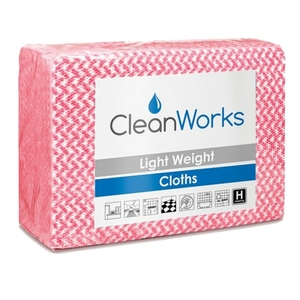 CleanWorks Light Weight Cloth Red 30x40CM