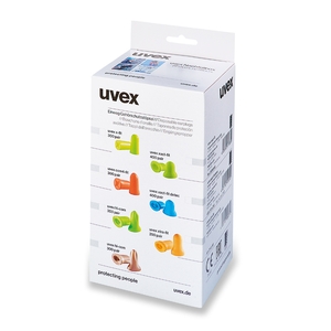 Uvex X-Fit Earplug Refill Box Lime