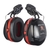 3M PELTOR Optime III Earmuffs 34 dB Helmet Mounted H540P3H-413-SV Black/Red