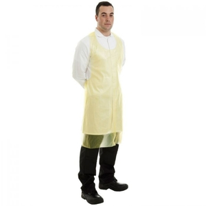 Supertouch 20 Micron PE Aprons On A Roll Yellow
