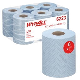 WypAll Reach Food & Hygiene Wiping Paper Centrefeed Blue