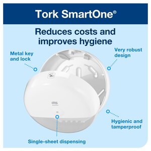 Tork SmartOne Toilet Roll Dispenser T8 White