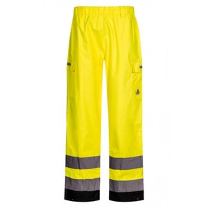 Lyngsoe Rainwear Fox Working Rainwear Hi-Vis Trouser Yellow 2XL