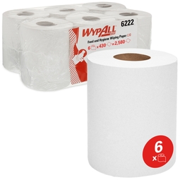 WypAll Reach Food & Hygiene Wiping Paper Centrefeed White