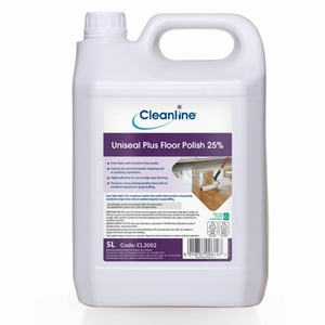 Cleanline Uniseal Plus Floor Polish 25% 5 Litre